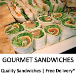 Gourmet homemade sandwiches - Free delivery*